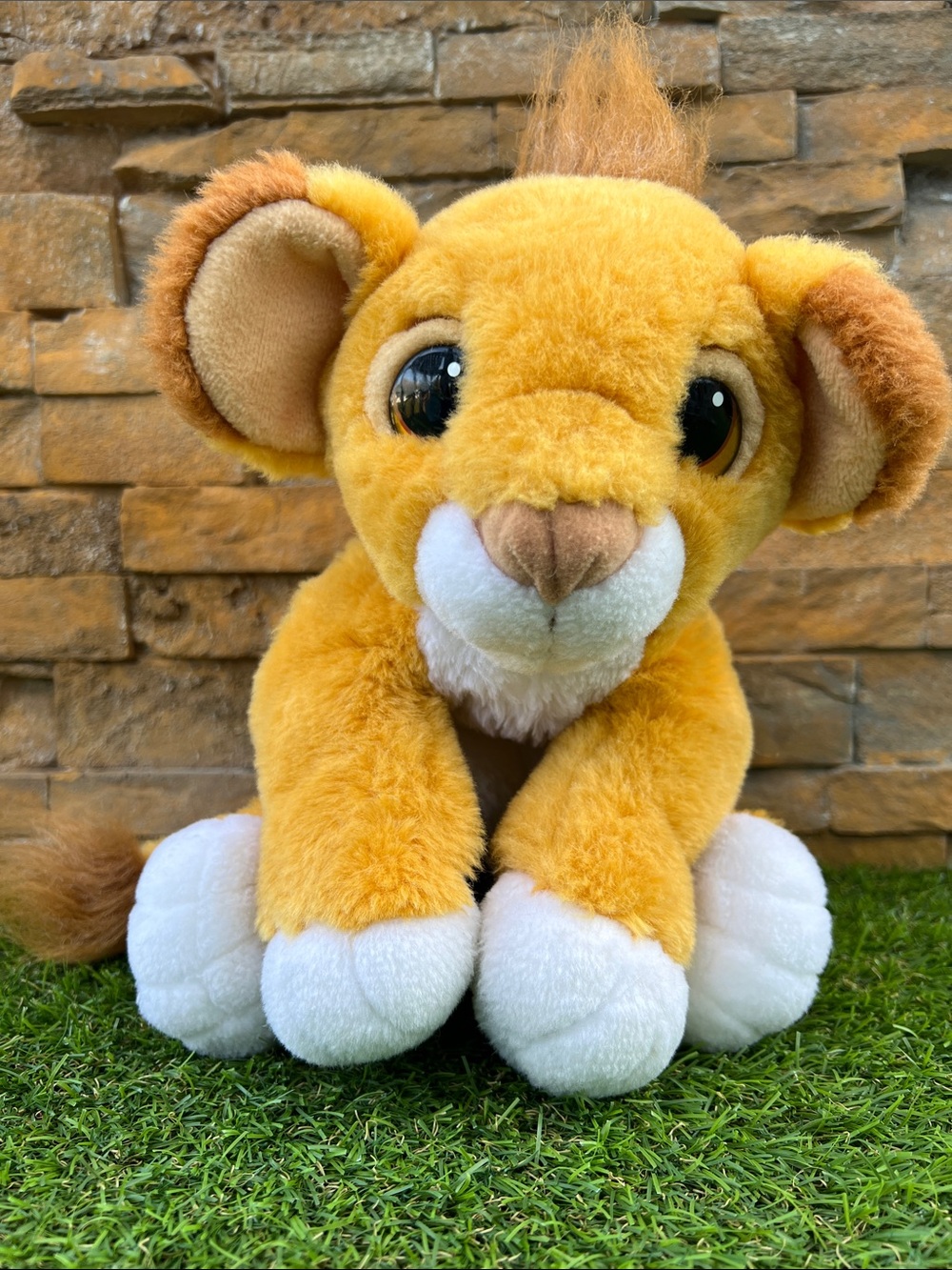 VINTAGE Disney Lion King floppy Simba Plush 1993 Mattel Lion Cub Stuffed Toy 14”